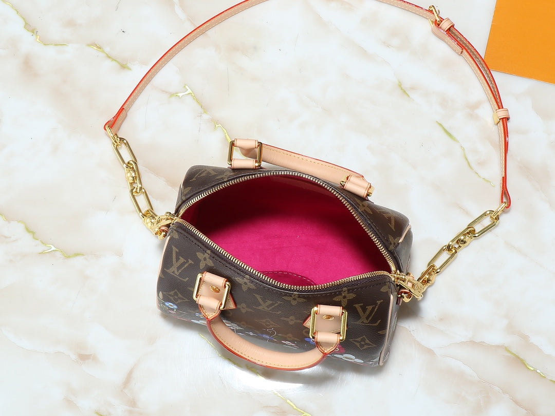 LEM244 Designer bag Classic Brown Wallet Shoulder bag Date Code Handbag Purse 20.5 x 13.5 x 12.0cm