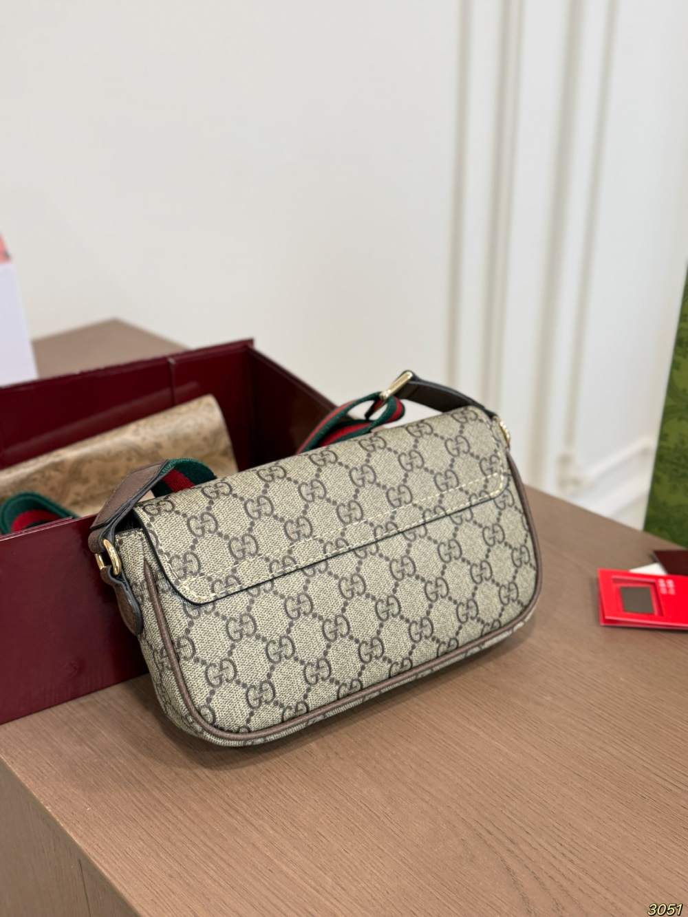 GEM227 New arrive fashion brown beige color bag for woman beautiful gift to choose size 21*12cm