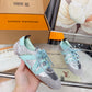 LEM381 Designer Shoes trainer women Sneakers shoes for women pink brown green color high quality size 35 to 41