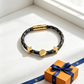 LEM584 Designer bracelet - available in three colors of gold silver and rose gold A fashionable piece of jewelry with personalized touch as a gift