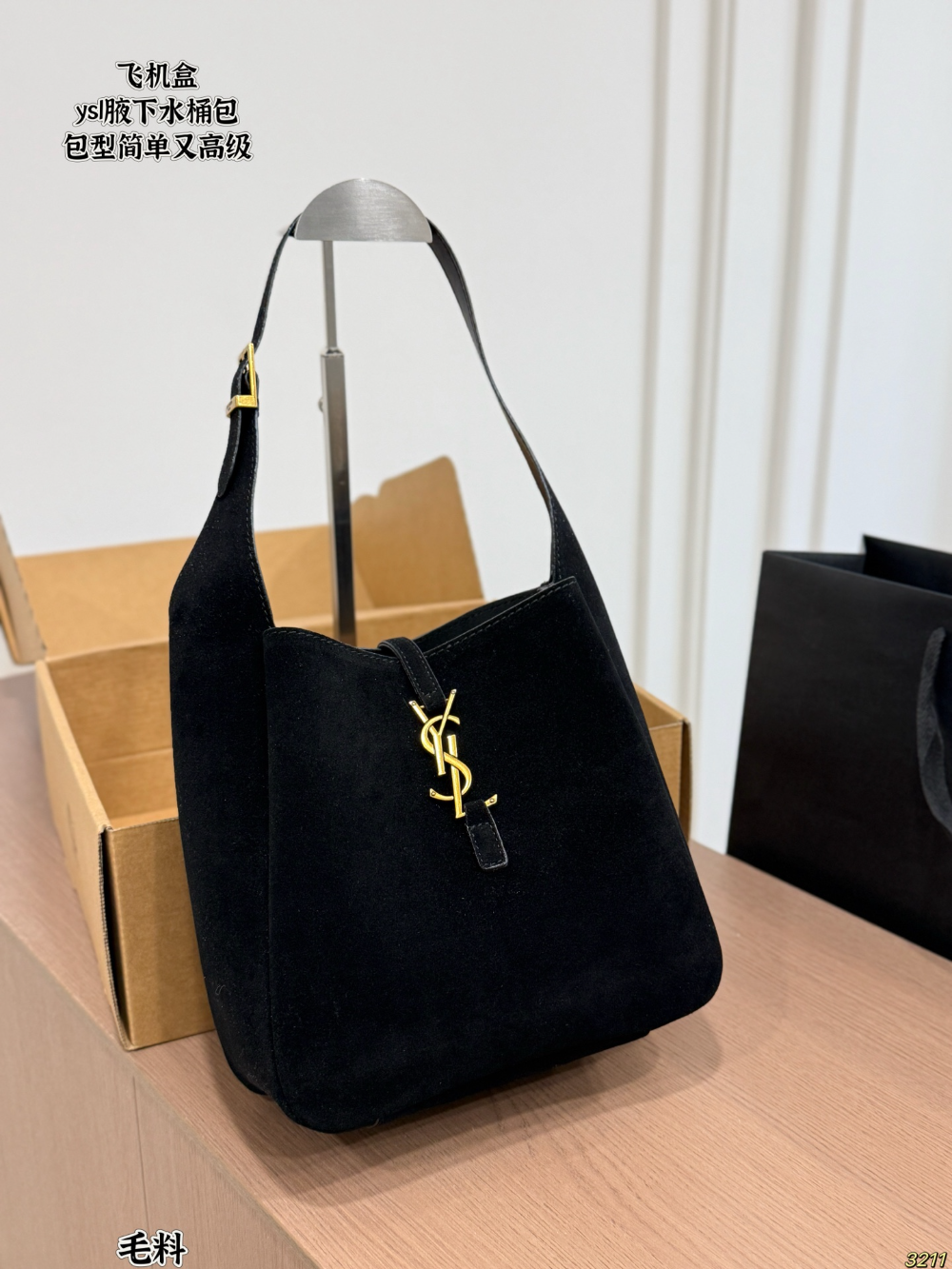 YLEM32 New arrive fashion grey black khaki bag for woman hands bag beautiful gift to choose gift 22x22cm