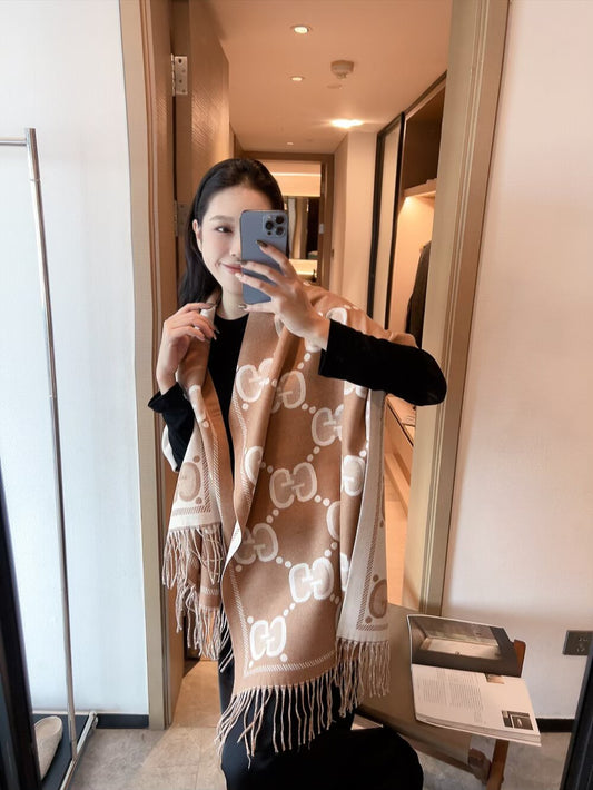 GEM114 Cashmere knitted scarf Women Man Designer Scarf fashion brand Cashmere Scarves For Winter Womens and mens Long Wraps Size  60*200cm