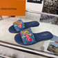 LEM535 New arrive fashion black brown blue shose for woman beautiful Slippers gift to choose