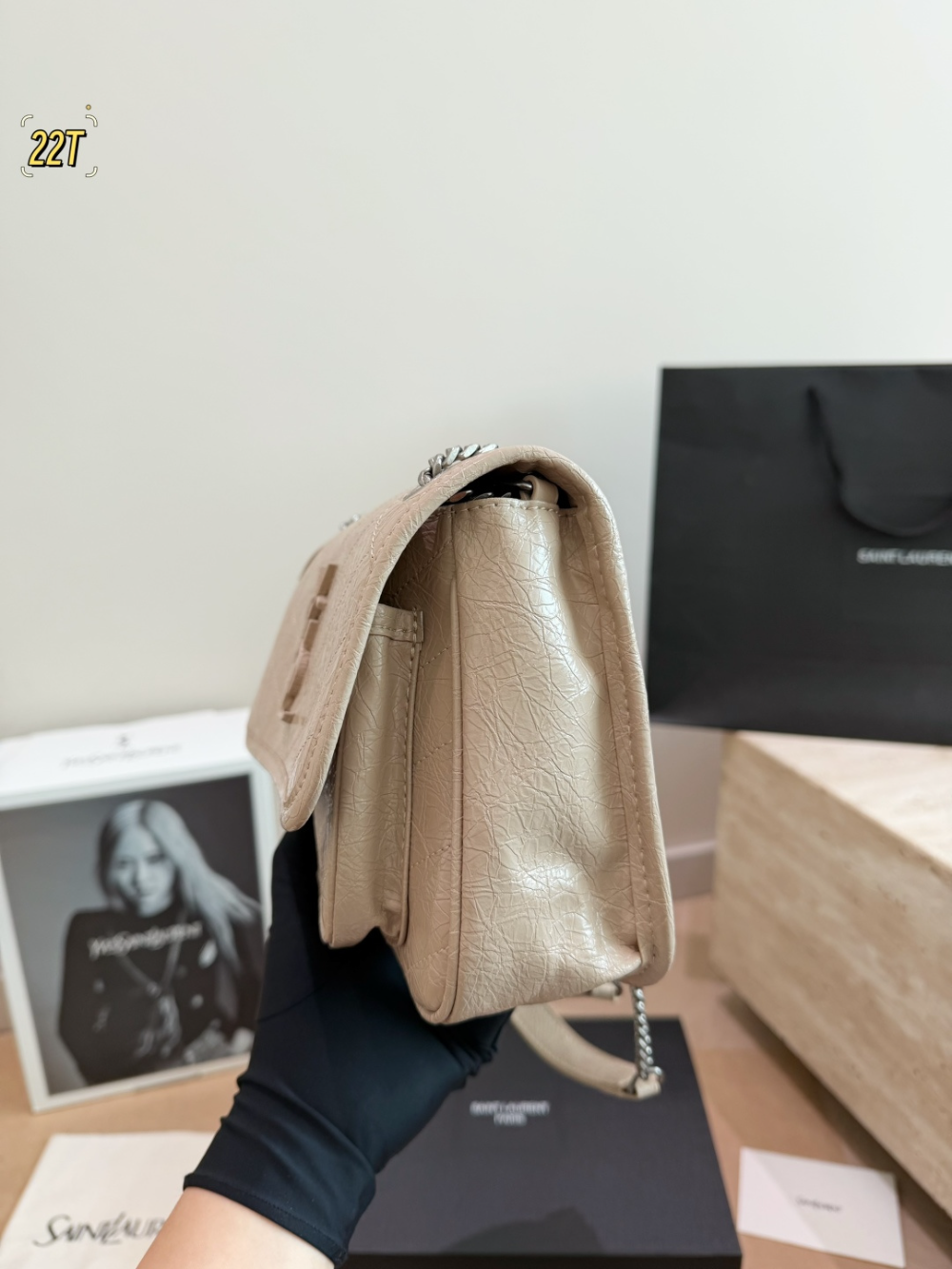 YLEM27 New arrive fashion black  red brown white grey bag for woman hands bag beautiful gift to choose gift 2 size