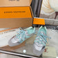 LEM381 Designer Shoes trainer women Sneakers shoes for women pink brown green color high quality size 35 to 41