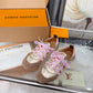LEM381 Designer Shoes trainer women Sneakers shoes for women pink brown green color high quality size 35 to 41