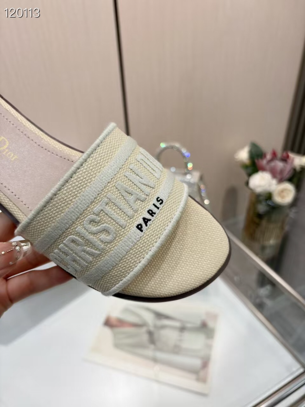 DEM345 Designer women Slippers red blue color sandals shoes for women high quality size 35 to 43