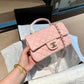 CEM250 designer shoulder bags classic shoulder strap sheepskinflap bag crossbody shoulder bag black white pink red color bag 20cm