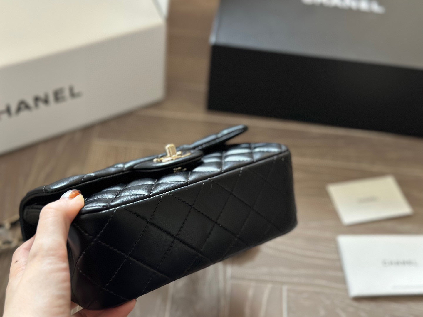 CEM176 Designer Women Shoulder Chain Bag Clutch Tote Bags Wallet Check Purse Solid Hasp Waist Square Stripes Woman s Handbags Classic Flap Handbag 20*12cm