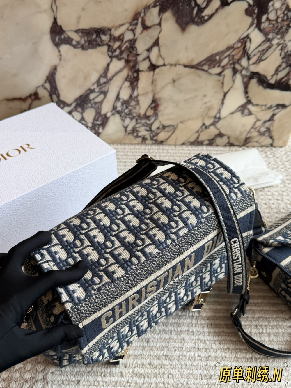 DEM388 New arrive fashion deep blue grey bag for woman hands bag beautiful gift to choose gift 2 size