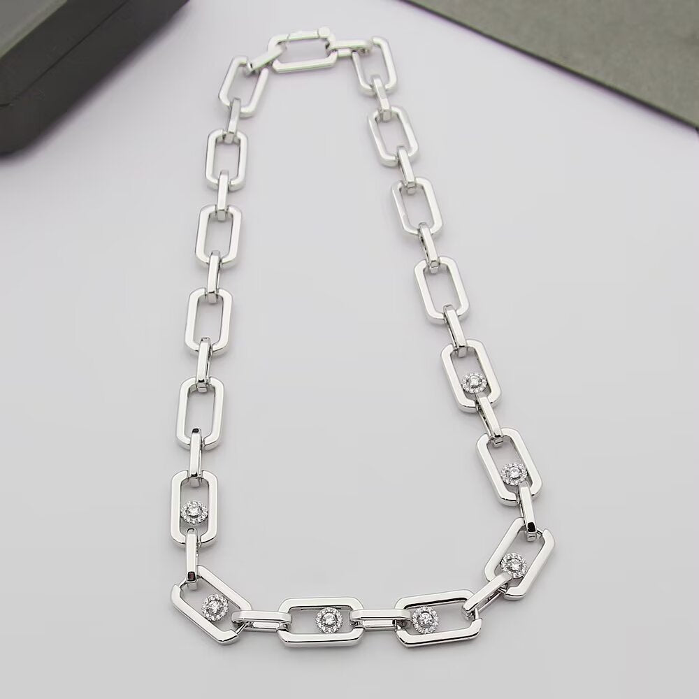 MEM16 Luxury necklace elegant necklaces designer necklaces womeng silver chains top quality pendant charm jewellery designer for women gifts f