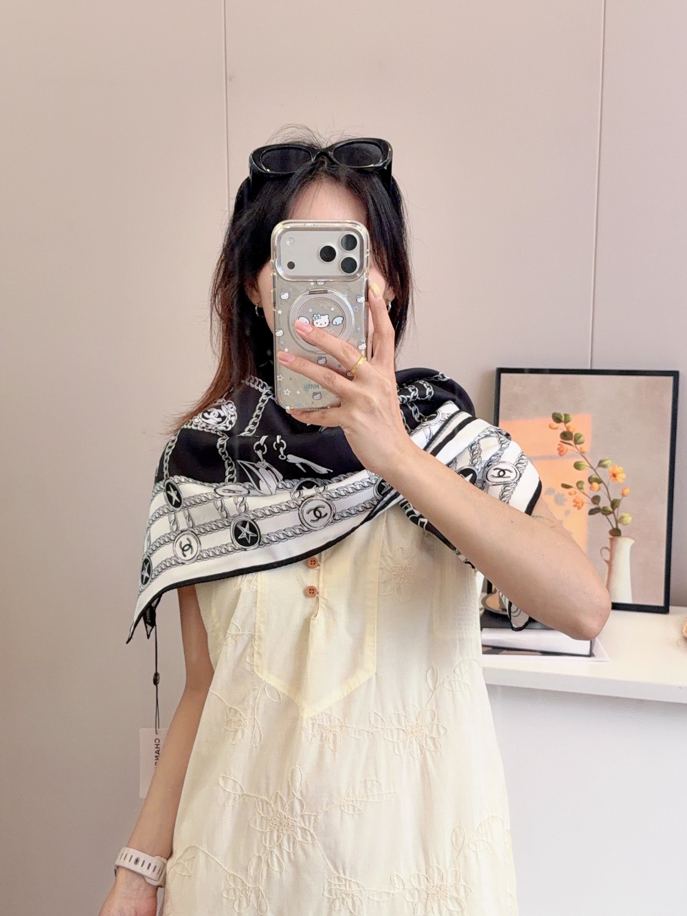 CEM271 new arrive Hot sale black color fashion beautiful scarf for woman gift to choose size  90*90cm