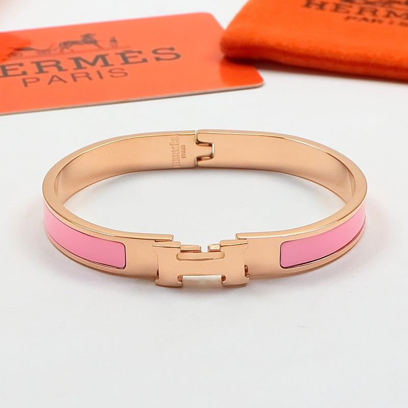 HEM76 mini Stainless Steel Wedding 18k gold silver color bracelet bangle Bague Femme for woman gift