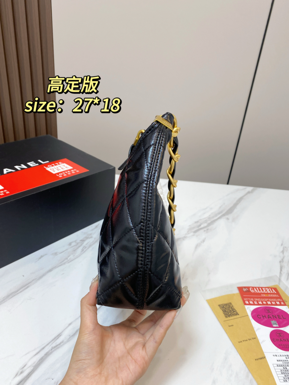 CEM390 New arrive fashion black white pink color bag for woman beautiful gift to choose size 27*18cm