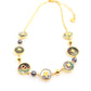 DEM286  New Arrive Fashion  with Diamond Stars Pearl  Necklce for Woman Brass Material Jewelry To Choose Gift