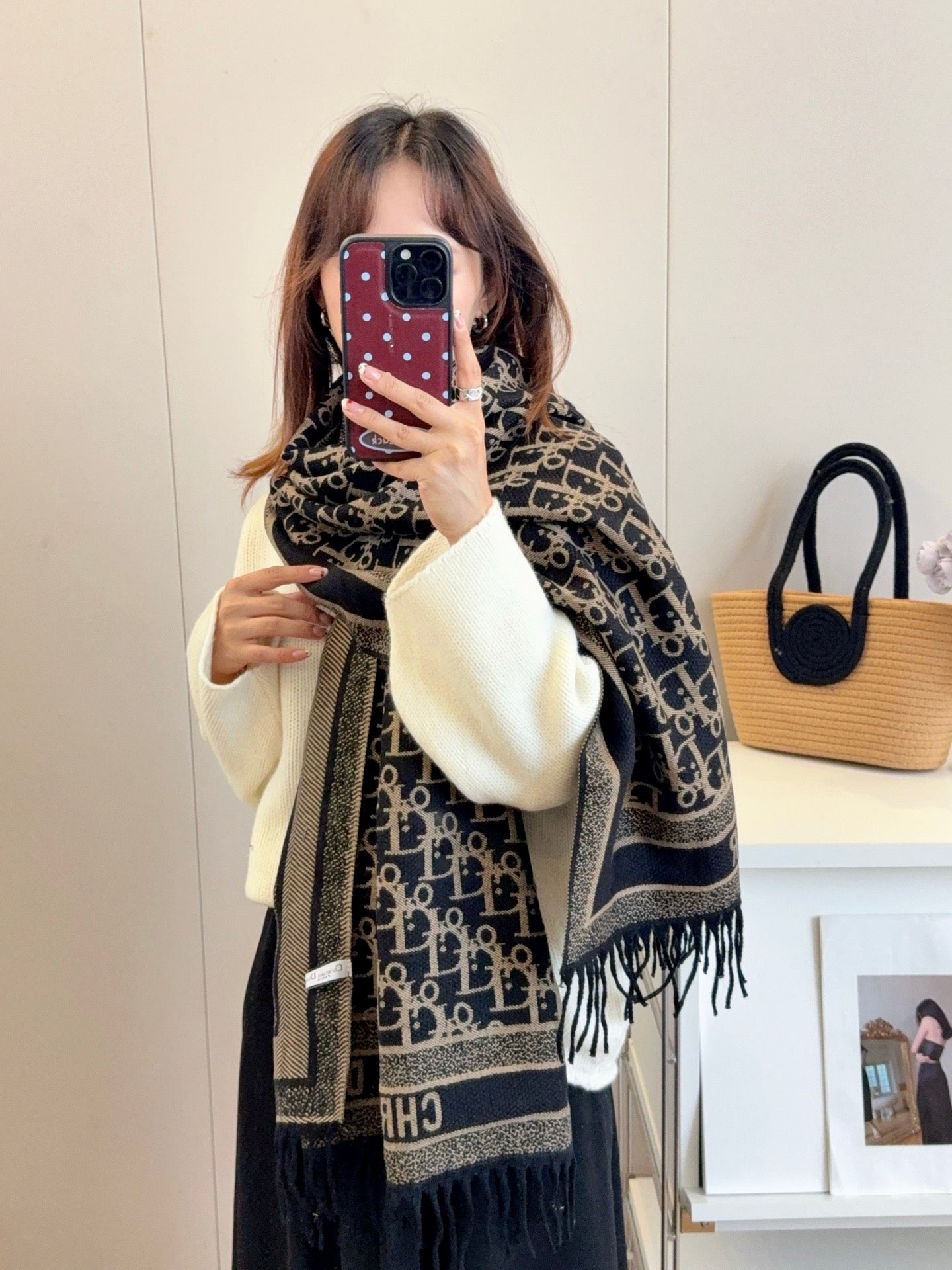 DEM231 Classic Luxury Designer scarf cashmere fringe Designer scarf Scarf shawl blanket Winter for women and men Size 65*180cm