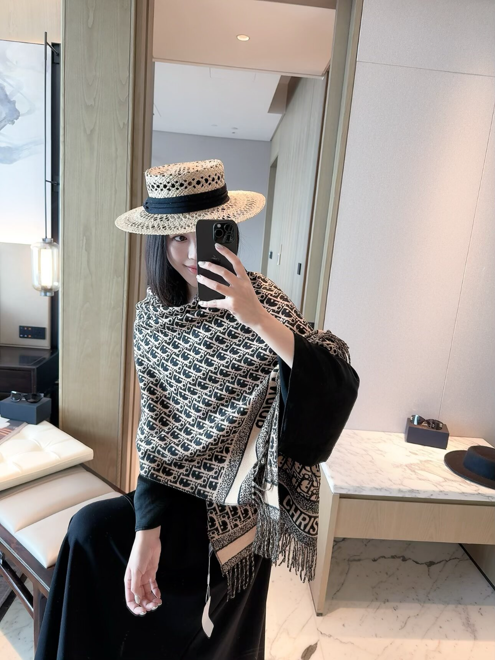 DEM381 new arrive  Hot sale black brown color fashion beautiful  scarf  for woman gift  to choose