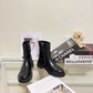 CEM398 Womens Ankle Boots 2026 Thick Bottom Platform Woman Shoes Zipper Fashion Female Luxury Designer Boot Casual Ladies MartinBoots combat Boots