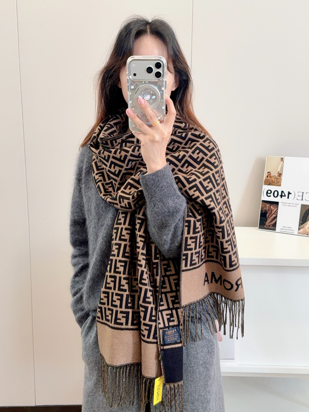 FEM33 new arrive  Hot sale brown color fashion beautiful  scarf  for woman gift  to choose 35x185cm