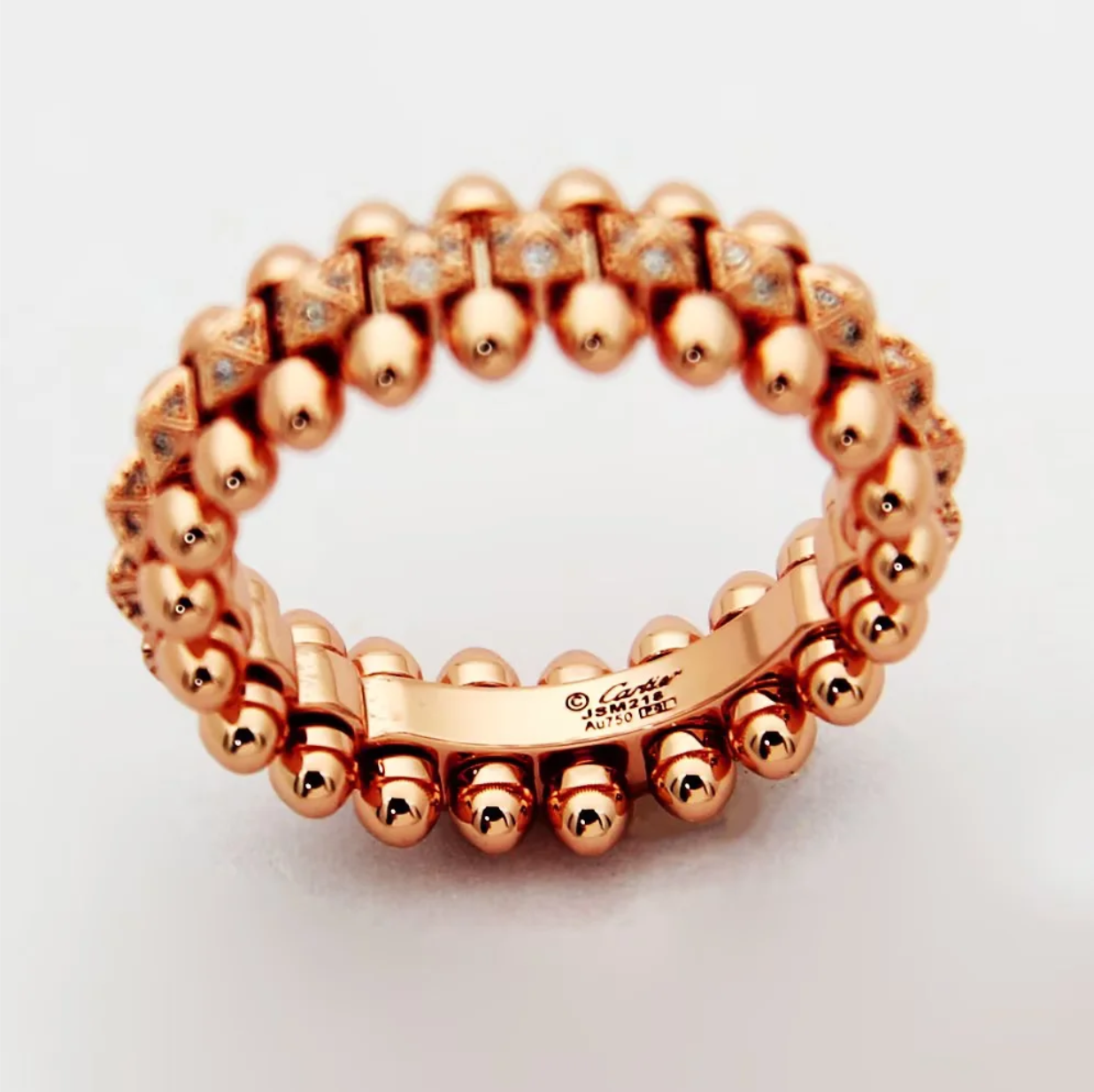 CREM220  Hot Sale Fashion Love Nail Rings for Women Men Jewelry Couples Cubic Zirconia Wedding Rings Bague Femme