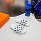 LEM579 Designer women slippers black white bown grey color sandals shoes for women high quality