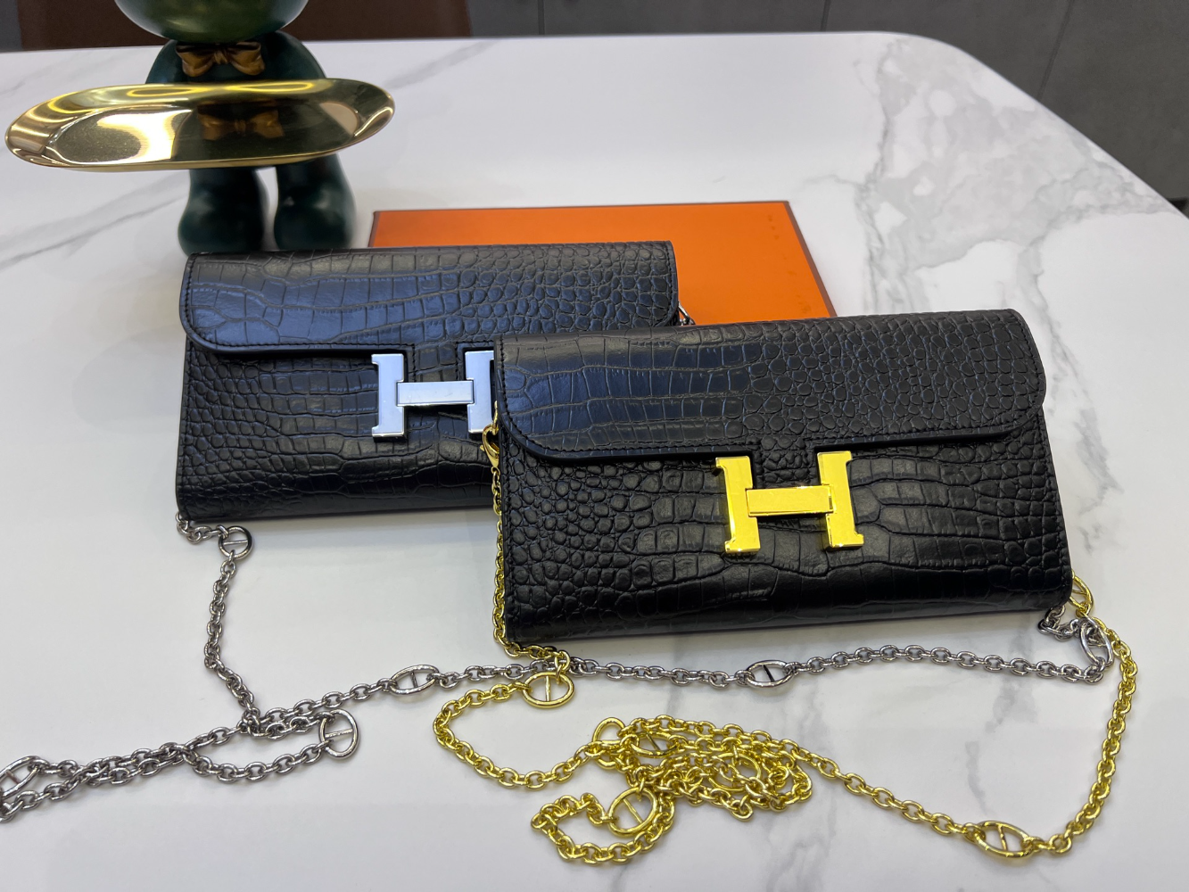 HEM108 New arrive fashion black bag for woman hands bag wallet beautiful gift to choose gift  20*10cm