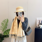 DEM330 new arrive  Hot sale yellow pink color fashion beautiful  scarf  for woman gift  to choose size 180*45cm