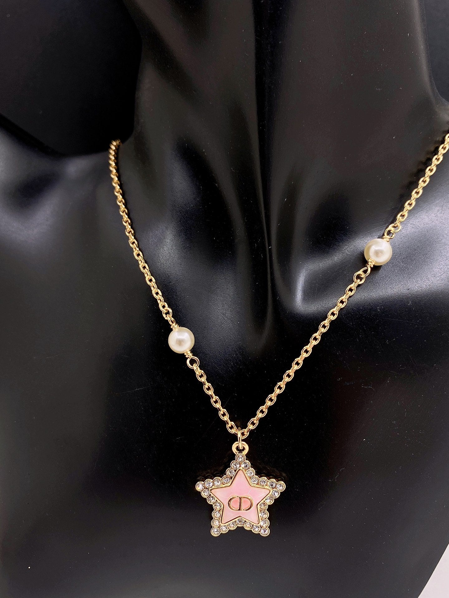 DEM284  New Arrive Fashion  with Diamond Stars Pearl  Necklce for Woman Jewelry To Choose Gift