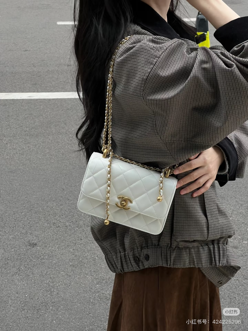 CEM385 New arrive fashion black white color bag for woman beautiful gift to choose 2 size