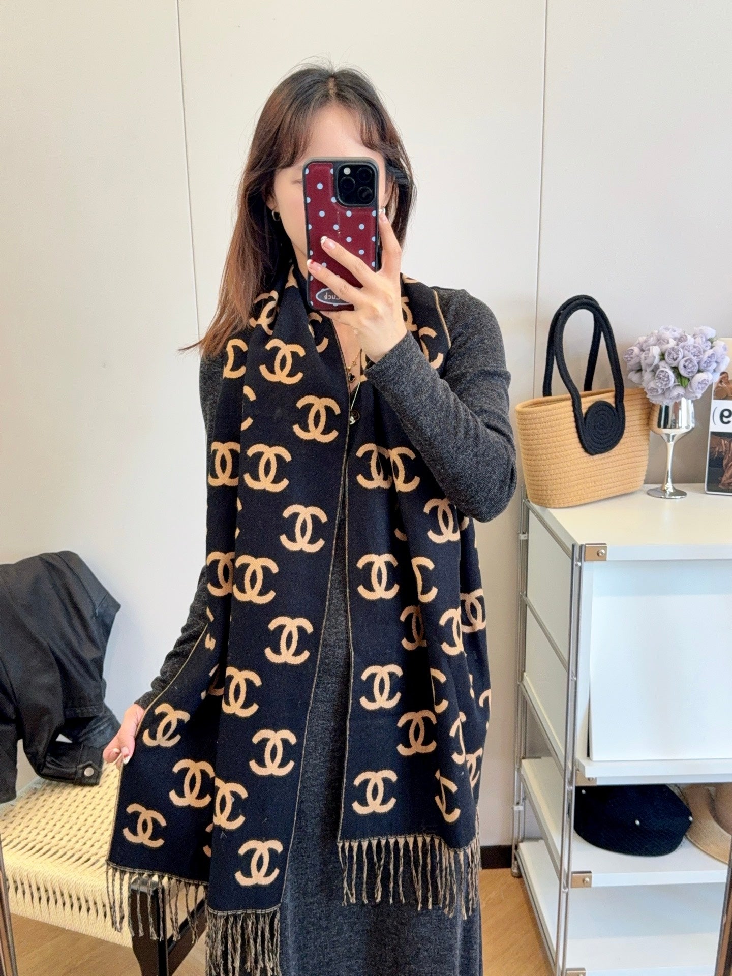 CEM174 Designer Scarf Winter Scarf pashmina for Designers warm Scarfs Fashion Classic Women imitate Cashmere Wool Long Shawl Wrap 45*180cm