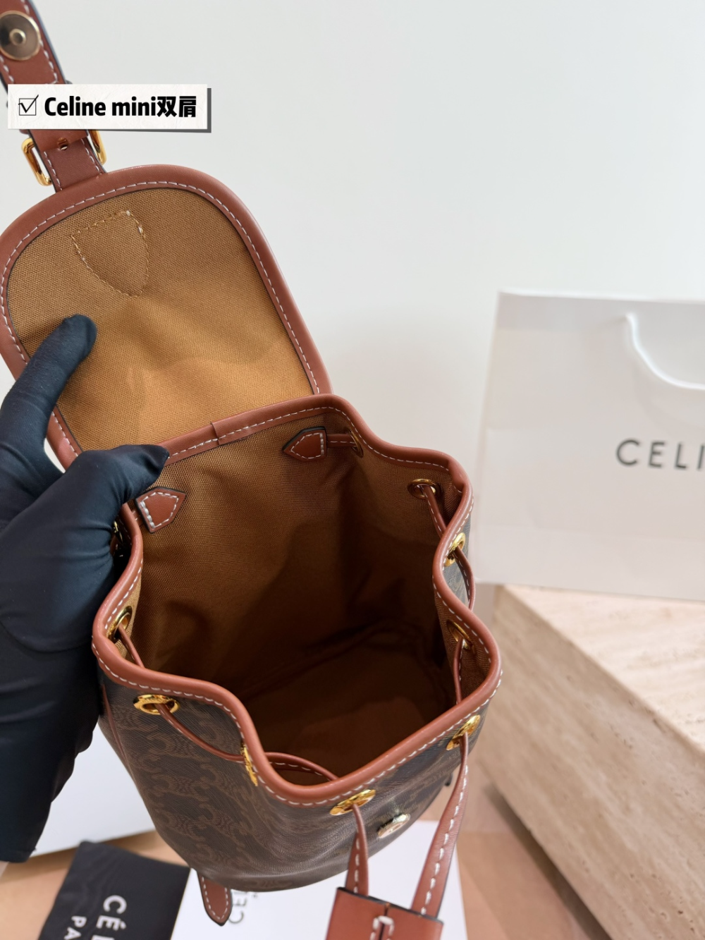 CLEM52 New arrive fashion brown bag for woman hands bag beautiful gift to choose gift  17*21cm