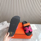 HEM101 Designer women Slippers sandals shoes for women mix color shoes high quality size 35 to 42