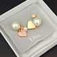DEM291 New Arrive Fashion  Hot Sale  with Pearl Brass Earring  for Woman Jewelry To Choose Gift Not with Box