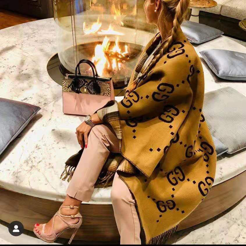 GEM109 Classic Women Man Designer Scarf 100% Cashmere Scarves For Winter Warm Womens and mens Long Wraps Size 145x185cm