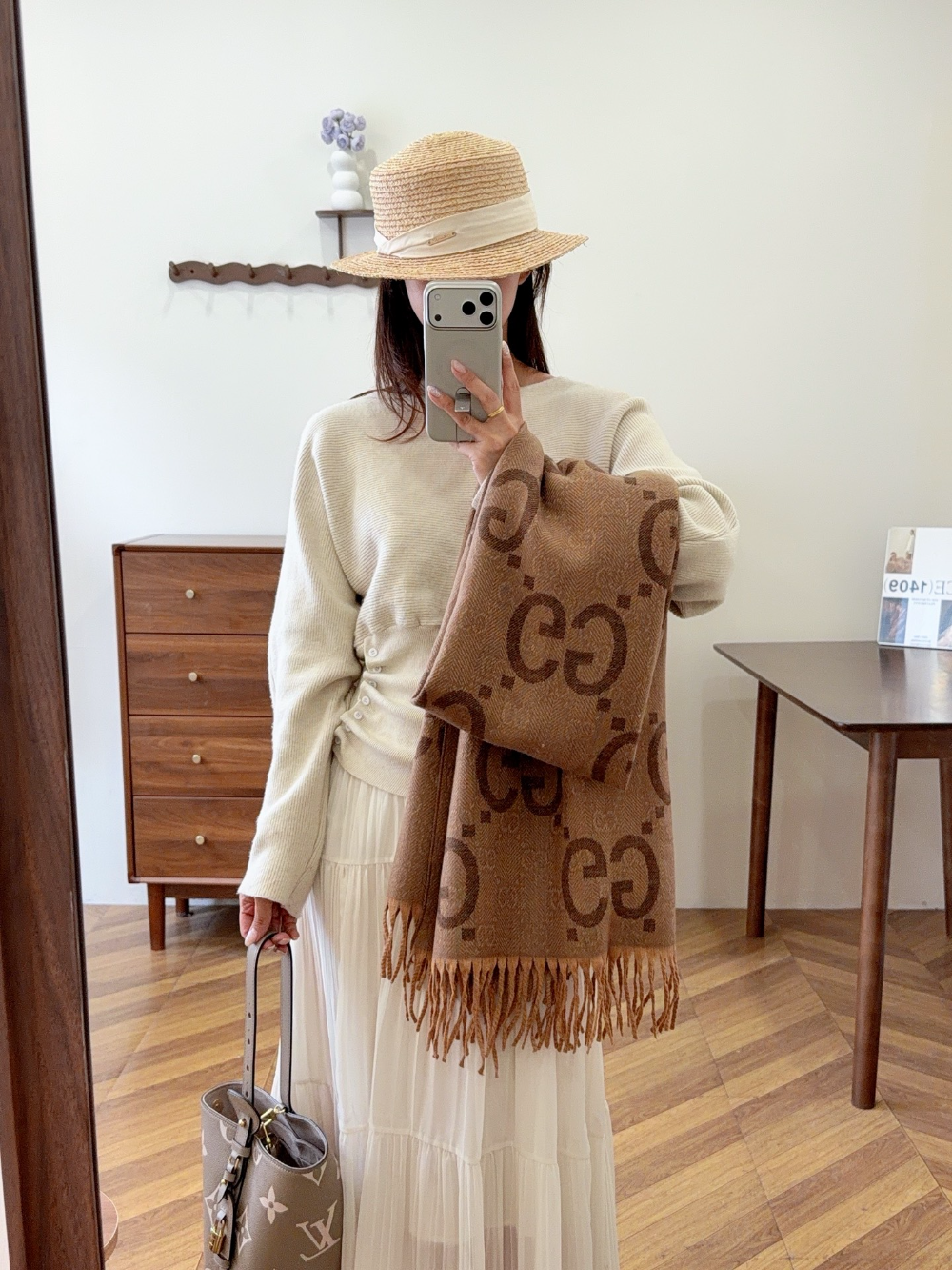 GEM193 new arrive  Hot sale brown grey color fashion beautiful  scarf  for woman gift  to choose size 180*60cm