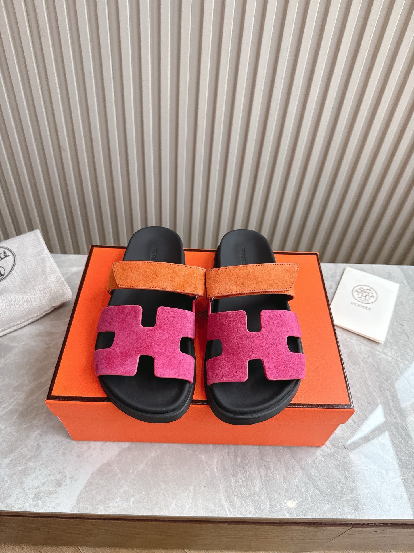 HEM101 Designer women Slippers sandals shoes for women mix color shoes high quality size 35 to 42