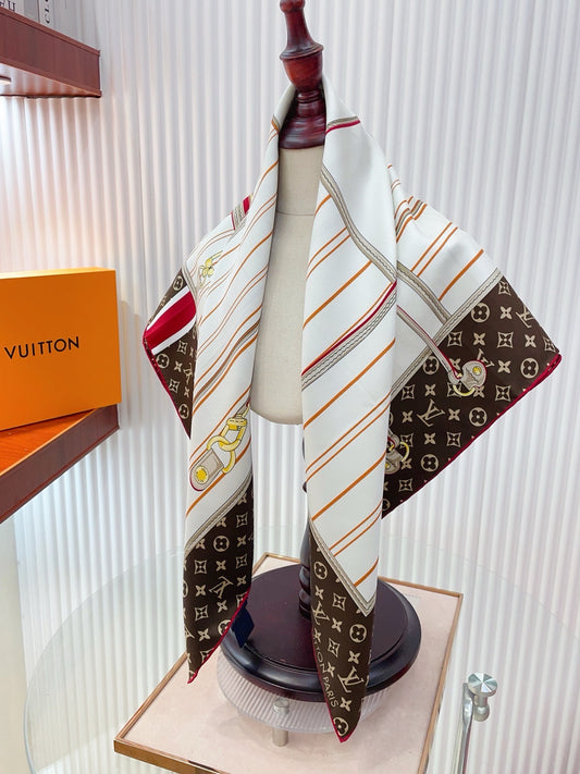 LEM441 new arrive Hot sale brown color fashion beautiful scarf for woman gift to choose size  90*90cm