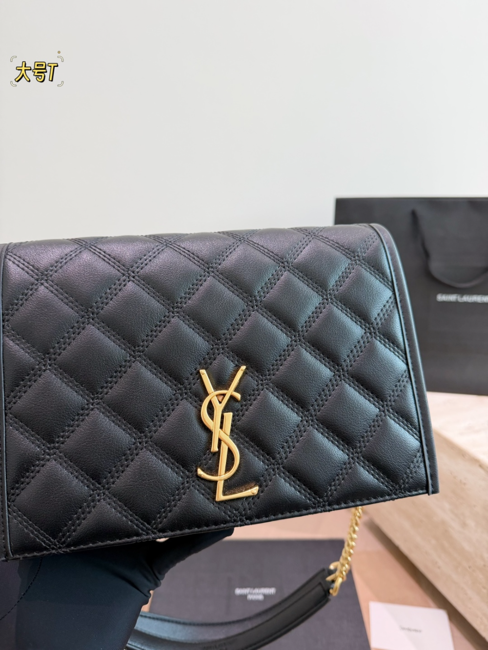 YLEM26 New arrive fashion black bag for woman hands bag beautiful gift to choose gift 28 cm