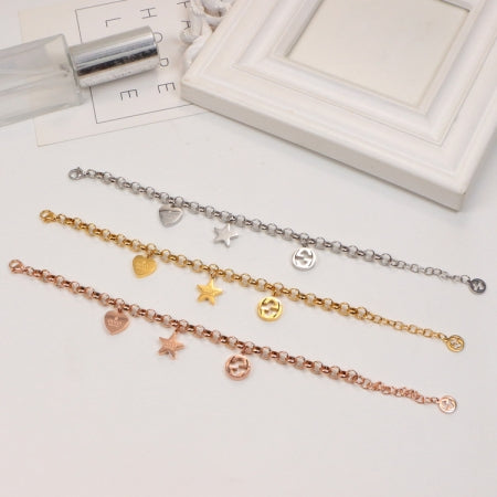 GEM121  New Arrive Titanium Steel  Classic Bracelet for Women Couples Anel Wedding Bands Bague Femme Not with Box