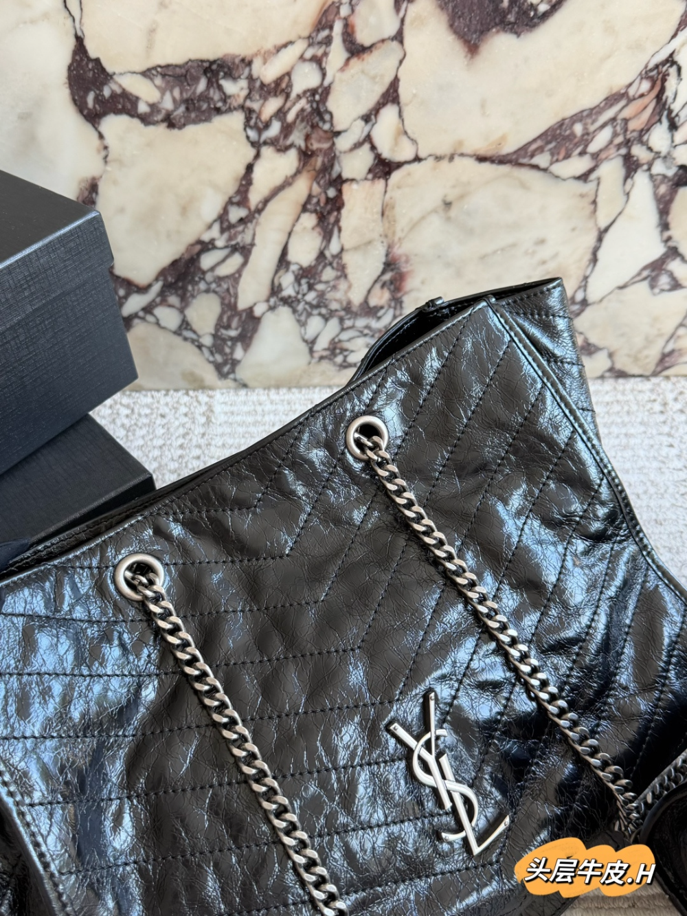 SEM14 New arrive fashion black  bag for woman hands bag beautiful gift to choose gift 2 size
