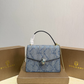 BEM38 New arrive fashion beige white green blue brown black gold gray-blue bag for woman hands bag beautiful gift to choose gift 21*16cm