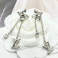 LEM395 New Arrive Fashion Gold Color Long Tassel letters Earring  for Woman Jewelry Beautiful Jewelry To Choose Gift No with Box