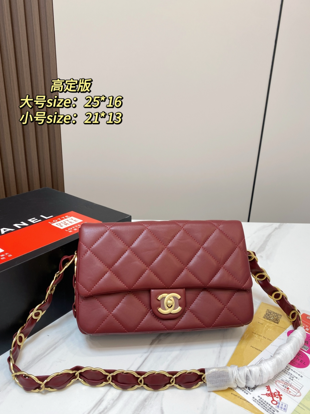 CEM391 New arrive fashion black white red color bag for woman beautiful gift to choose 2 size