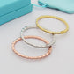 TEM45New arrive fashion gold silver rose color bracelets for woman beautiful jewelry to choose gift