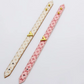 LEM519 Luxurious designer jewelry leather 18K gold-plated stainless steel bracelet gift option