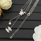 CEM495 Hot sale Fashion Titanium Stainless Steel heart Wedding diamond Necklace Bague Femme for woman gift