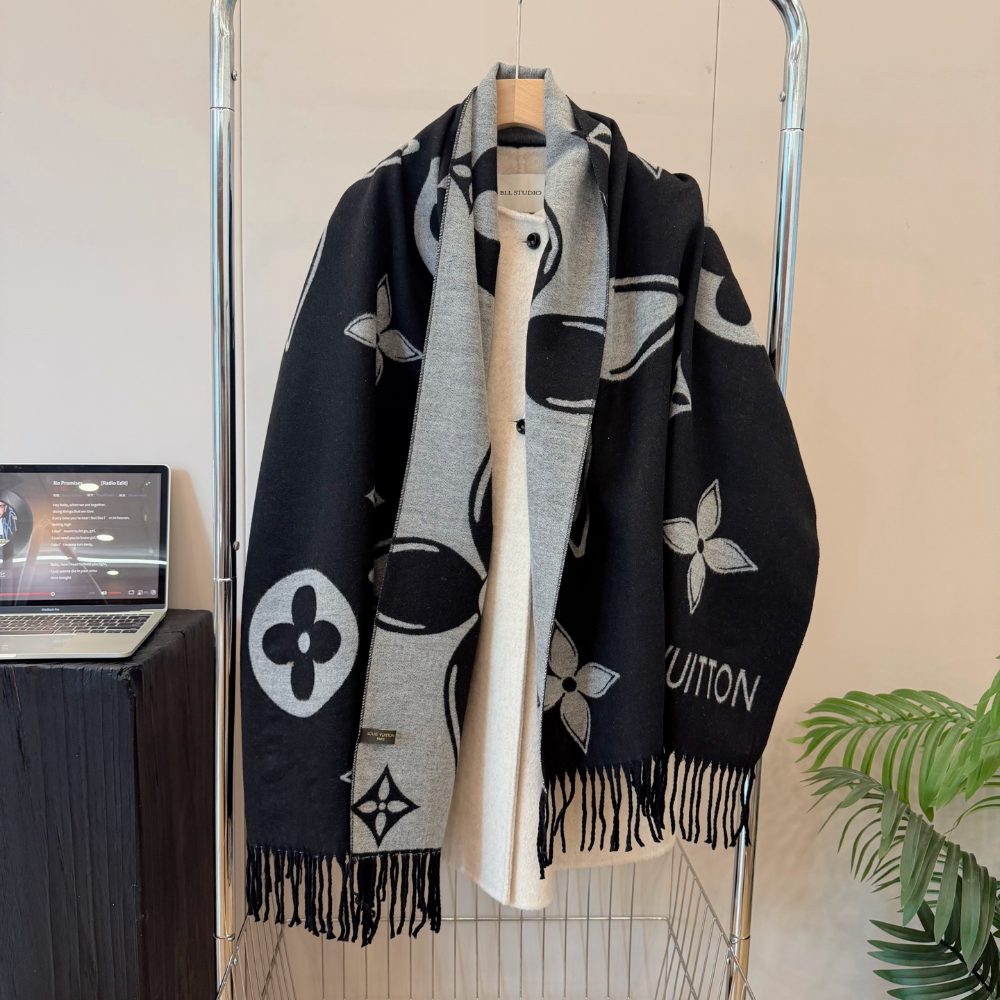 LEM531 new arrive  Hot sale black grey color fashion beautiful  scarf  for woman gift  to choose size 180*60cm