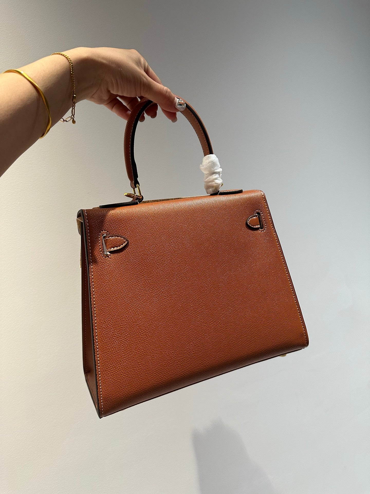 HEM96 designer Shoulder Bags New Handheld Solid Color High Quality Womens Bag Genuine Leather Crossbody Stewardess 25CM 28CM