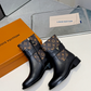 LEM498 Womens Ankle Boots 2026 Thick Bottom Platform Woman Shoes Zipper Fashion Female Luxury Designer Boot Casual Ladies MartinBoots combat Boots