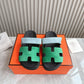 HEM101 Designer women Slippers sandals shoes for women mix color shoes high quality size 35 to 42